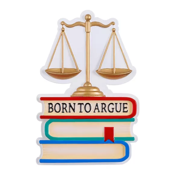 Sale PolarX Personalized Lawyer Born To Argue Ornament
