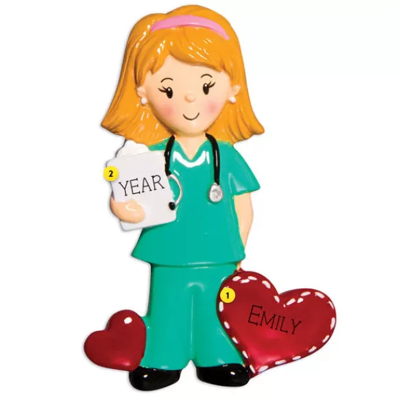 Sale PolarX Personalized Medical Professional / Nurse Ornament - Female