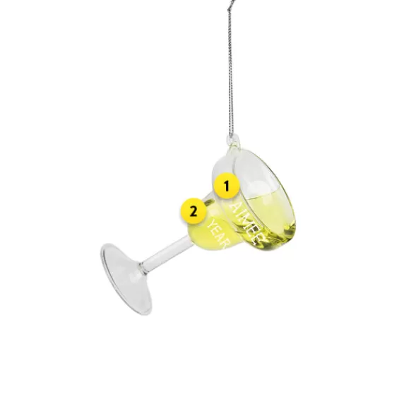 Outlet Ganz Personalized Merry Margarita Glass Ornament