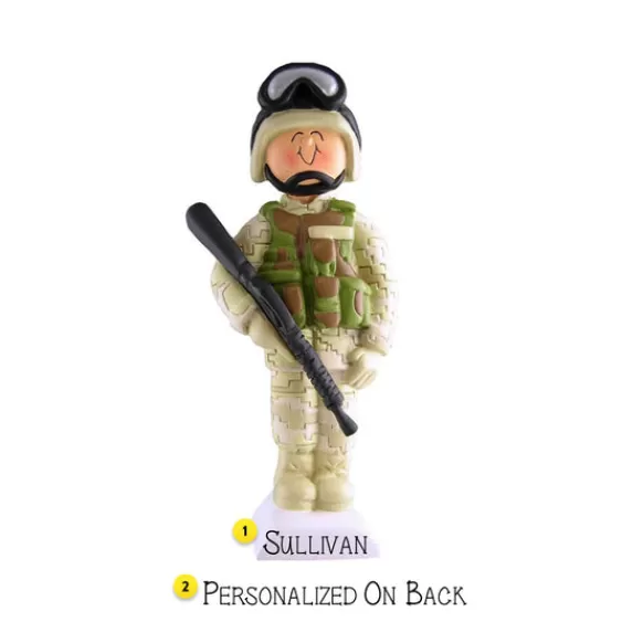 Discount Personalized Military Fatigues Ornament Military & Patriotic