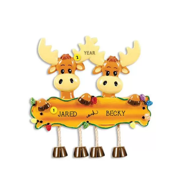 Store Personalized Moose Couple Ornament Couples