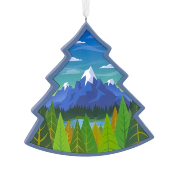Online Hallmark Personalized Mountain Scene Ornament