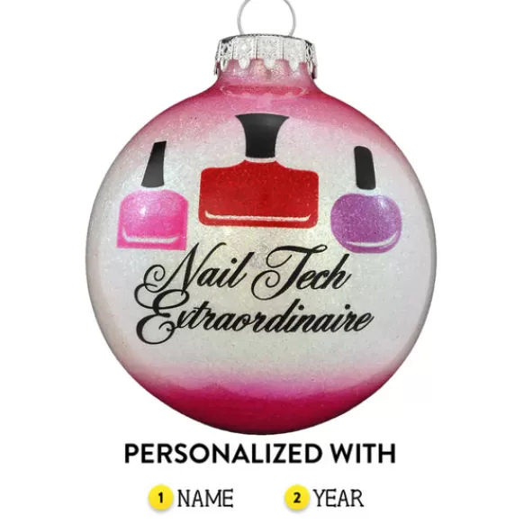 Clearance Bronners Personalized Nail Tech Extraordinaire Ornament