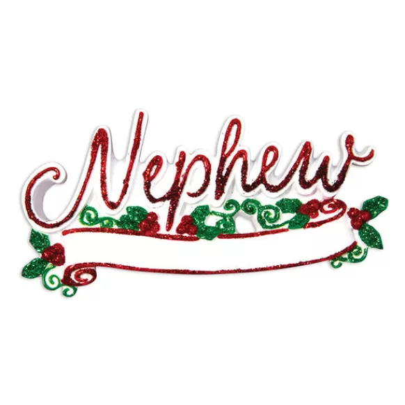 Clearance Personalized Nephew Ornament Family Members