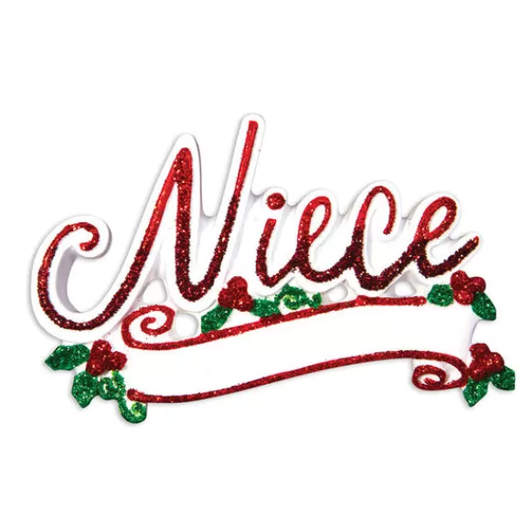 Hot Personalized Niece Ornament Family Members
