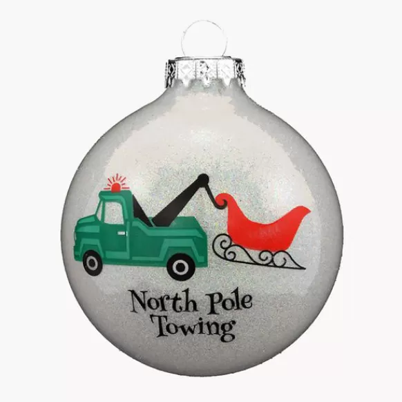 Discount Bronners Personalized North Pole Towing Ornament