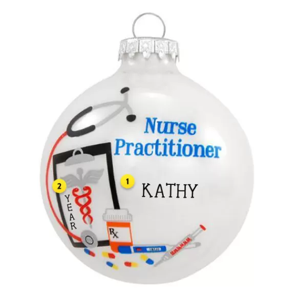 Clearance Bronners Personalized Nurse Practitioner Ornament