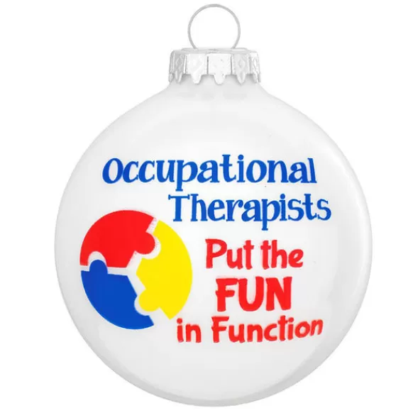 Hot Bronners Personalized Occupational Therapist Glass Bulb Ornament
