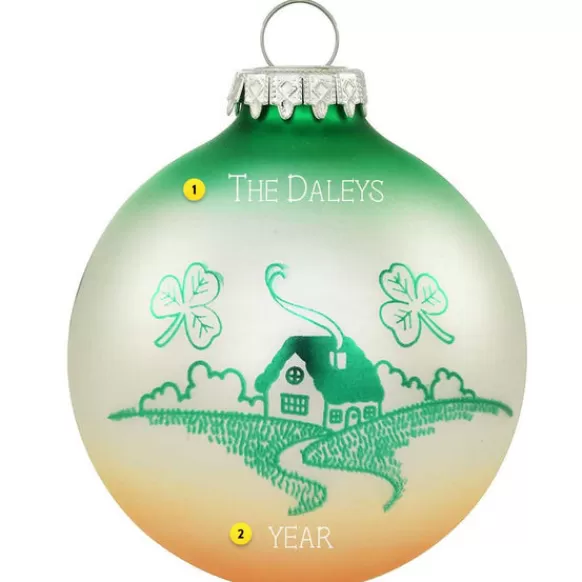 Flash Sale Bronners Personalized Old Irish Blessing Glass Bulb Ornament