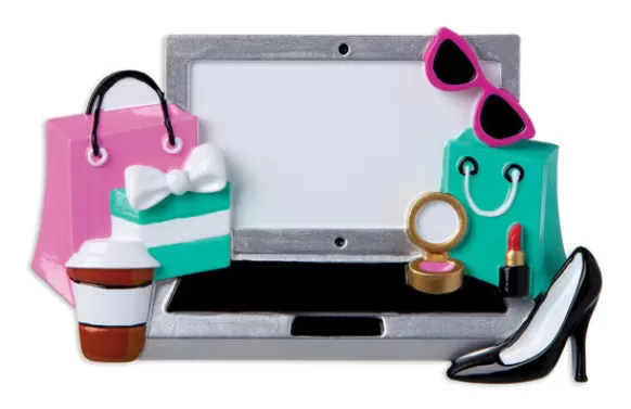 New Personalized Online Shopper Ornament Hobbies & Activities
