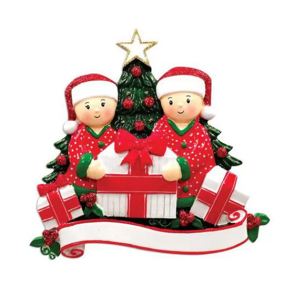 Flash Sale Personalized Opening Gifts From Santa Couple Ornament Couples