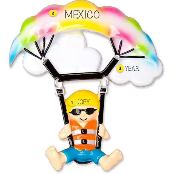 Cheap PolarX Personalized Parasailing Ornament