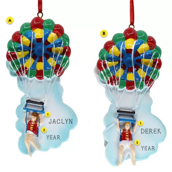 Discount Kurt Adler Personalized Parasailing Ornament