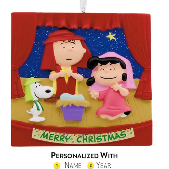 Cheap Personalized Peanuts Gang Nativity Ornament Licensed Characters