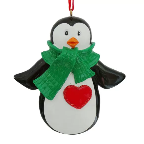 Store Rudolph & Me Personalized Penguin With Scarf Ornament