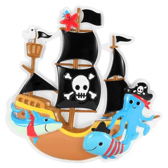 Clearance Personalized Pirate Ship Ornament Kids