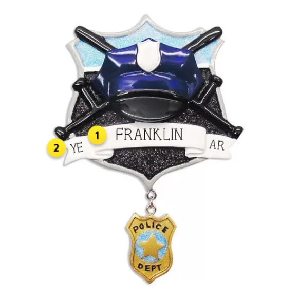 Outlet PolarX Personalized Police Officer Ornament