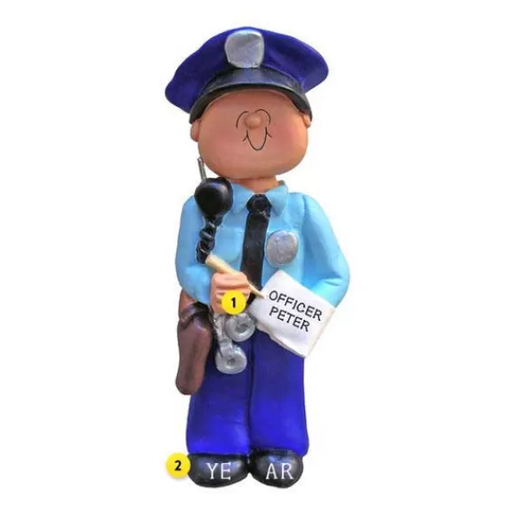 Sale Ornament Central Personalized Police Officer Ornament