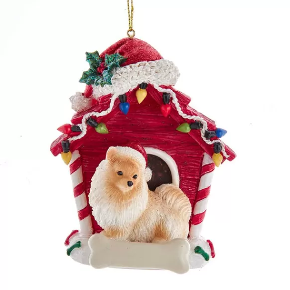 Sale Kurt Adler Personalized Pomeranian In Dog House Ornament