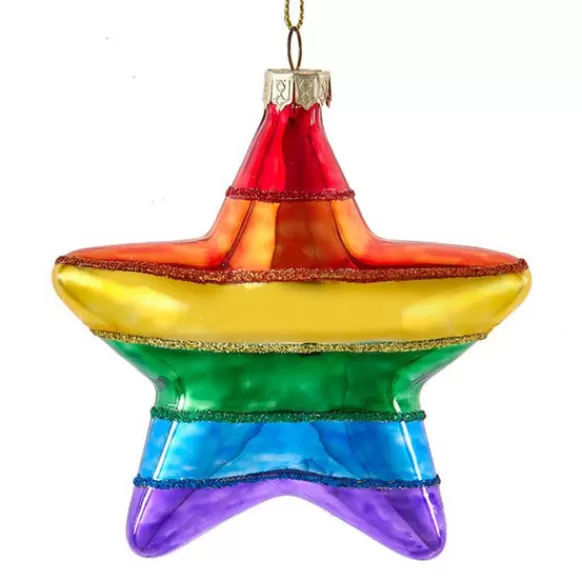 Fashion Personalized Pride Glass Star Ornament Inspirational