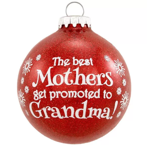 Clearance Personalized "Promoted To Grandma!" Glass Bulb Ornament Expecting & New Family