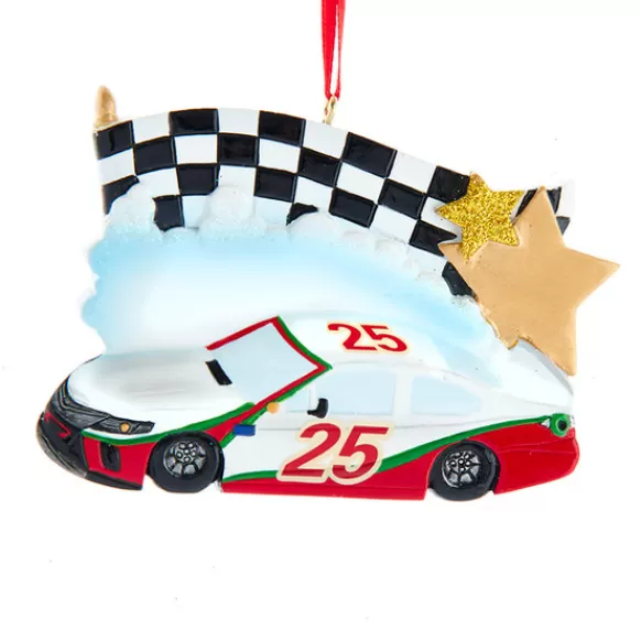 New Kurt Adler Personalized Race Car Ornament