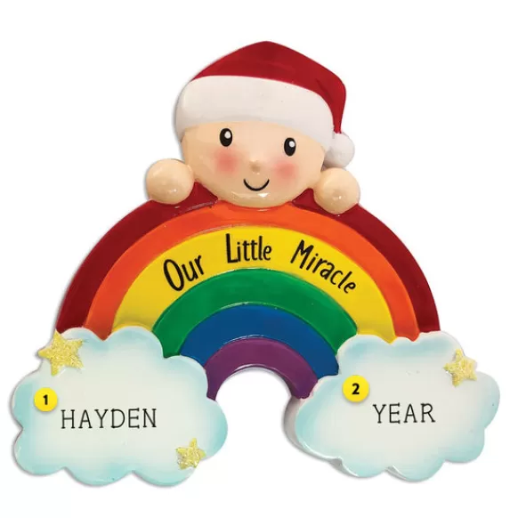 Discount Personalized Rainbow Baby Ornament Baby