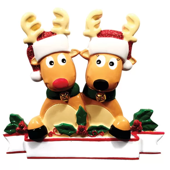 Flash Sale Personalized Reindeer Couple Table Top Decoration Table Tops