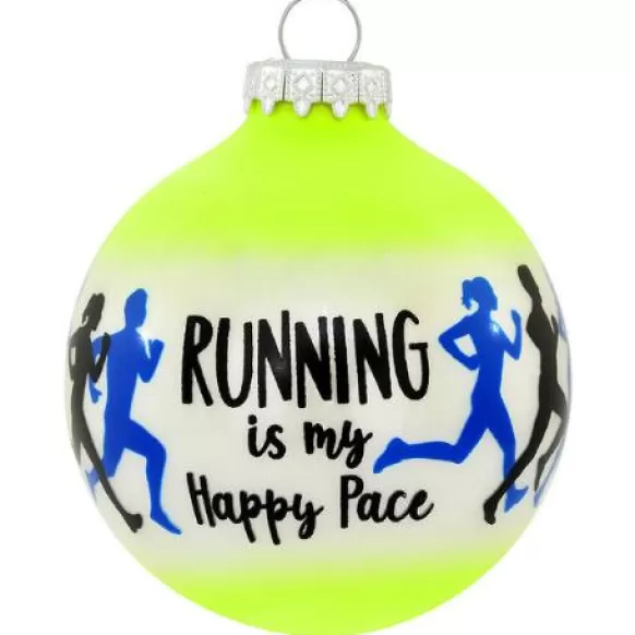 Shop Bronners Personalized Running Glass Ornament