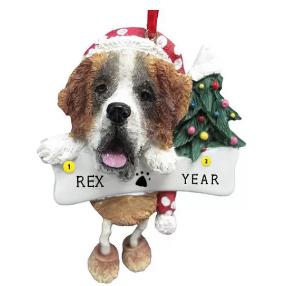 Best Sale E & S Imports Personalized Saint Bernard Dog Ornament