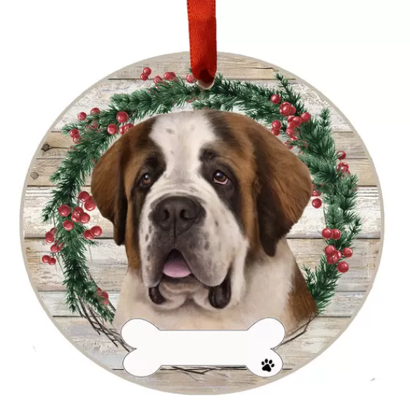 Shop E & S Imports Personalized Saint Bernard Ornament