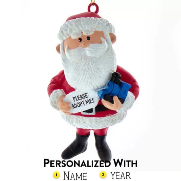 New Personalized Santa - Rudolph The Red Nose Reindeer® Ornament Licensed Characters