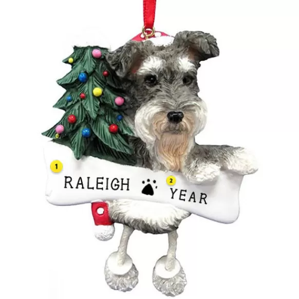 Best Sale E & S Imports Personalized Schnauzer Dog Ornament