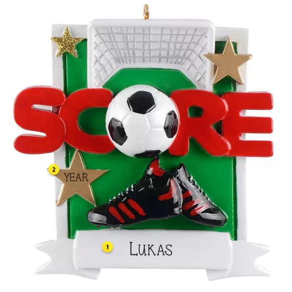 Online Rudolph & Me Personalized "Score" Soccer Ornament