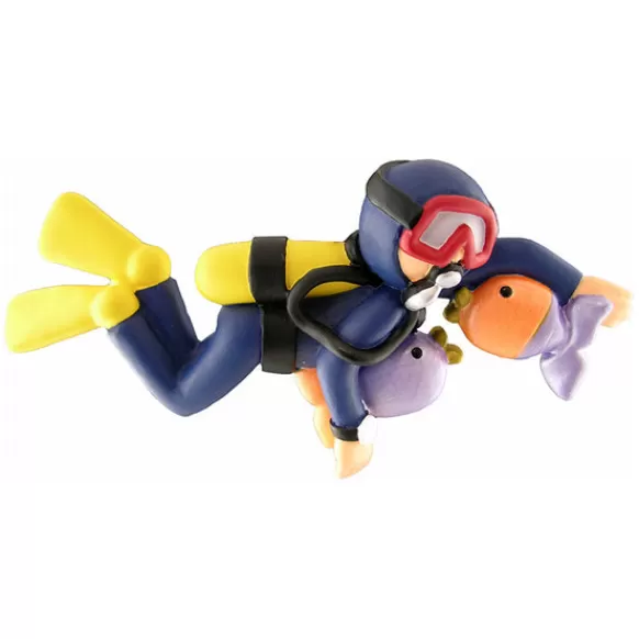 Online Ornament Central Personalized Scuba Diver Ornament - Male