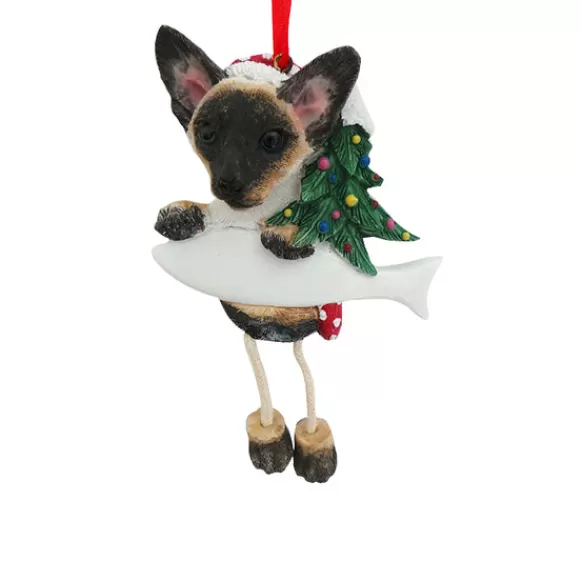 Sale E & S Imports Personalized Siamese Cat Ornament