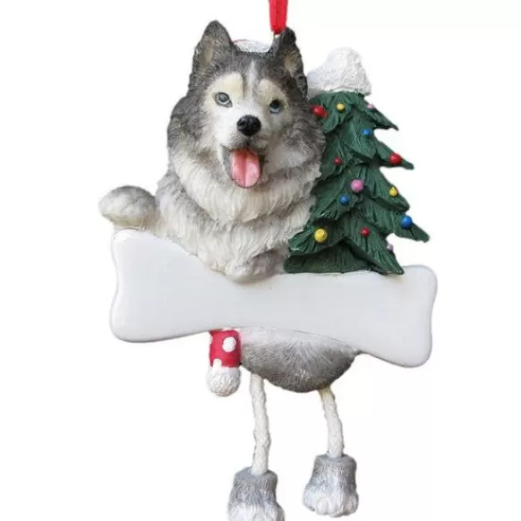 Sale E & S Imports Personalized Siberian Husky Dog Ornament