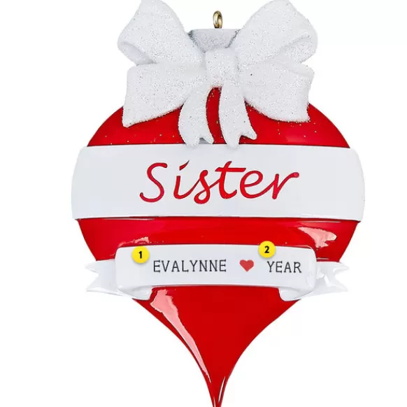 Hot Personalized Sister Ornament Family Members