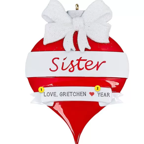 Hot Personalized Sister Ornament Family Members