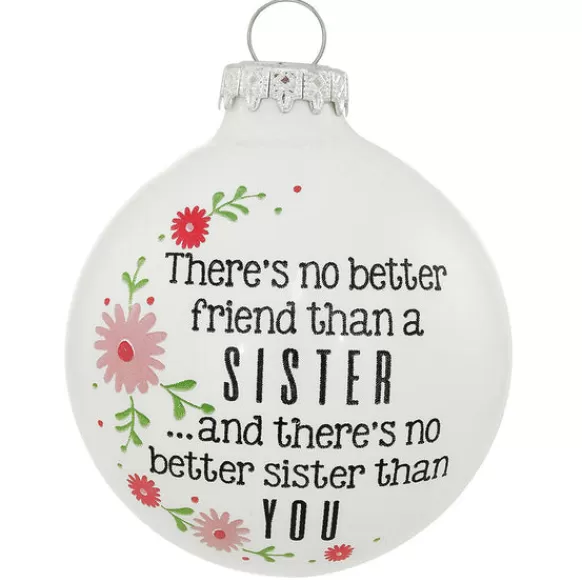 Fashion Personalized Sisters - "There's No Better Friends" Ornament Family Members