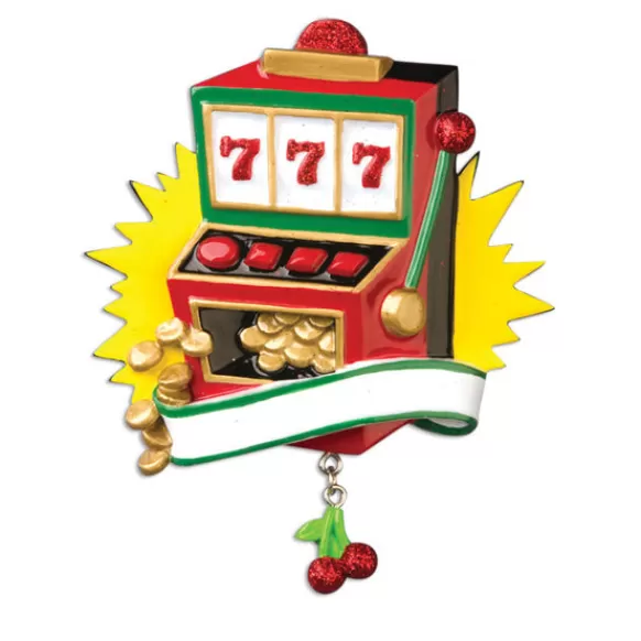 Discount Personalized Slot Machine With Coins Ornament Fun & Games