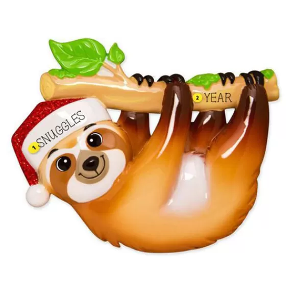 Clearance Personalized Sloth Ornament Animals