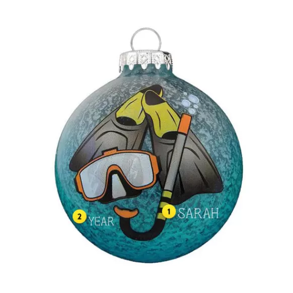 Store Bronners Personalized Snorkel Bulb Ornament