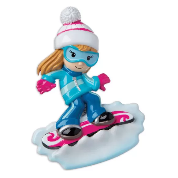 Discount PolarX Personalized Snowboarder Ornament- Female