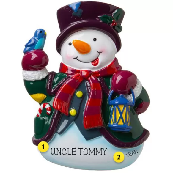 Outlet PolarX Personalized Snowman With Lantern Ornament