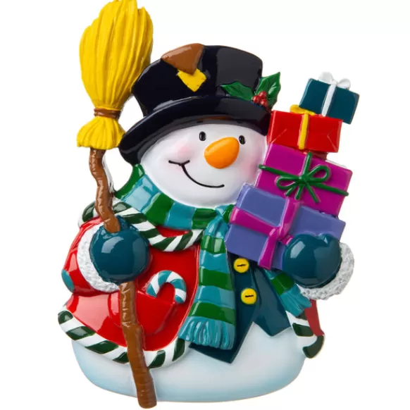 Online PolarX Personalized Snowman With Presents Ornament