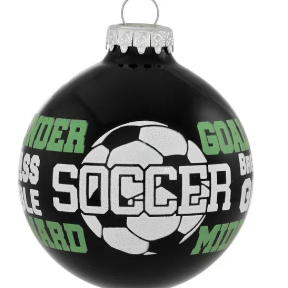 Shop Bronners Personalized Soccer Glass Bulb Ornament