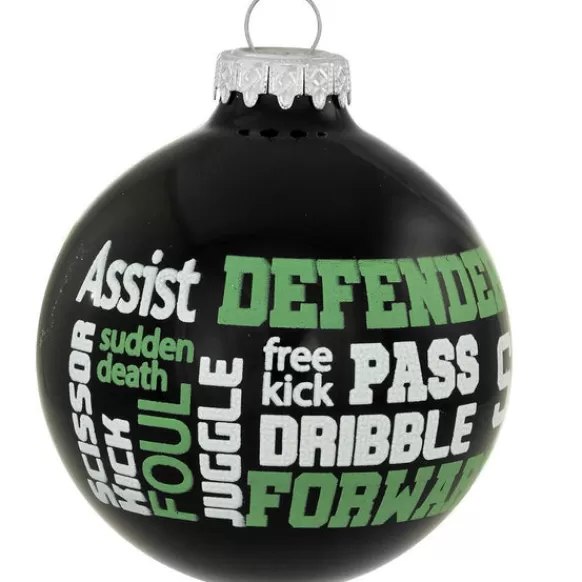 Shop Bronners Personalized Soccer Glass Bulb Ornament