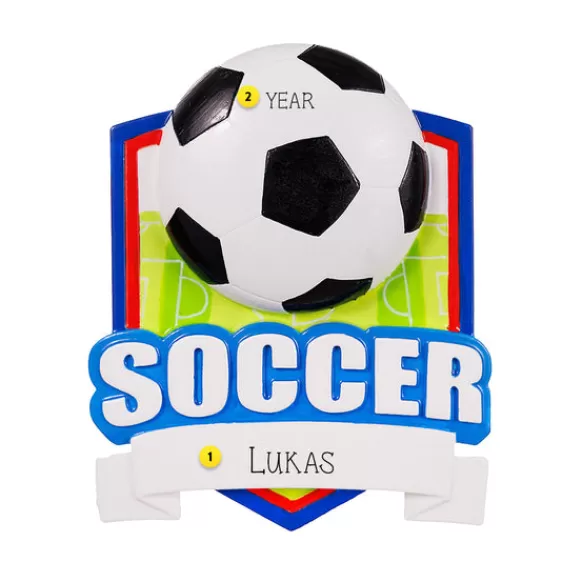 Discount PolarX Personalized Soccer Ornament