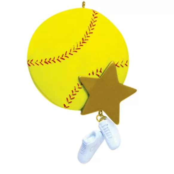 Discount Rudolph & Me Personalized Softball With Star Ornament